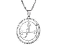 SDFXCDR mens necklace Devil Seal Necklace Magic Pendant for Men Necklace Jewelry Kabbalah Amulet Jewelry teachers gifts