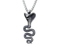 SDFXCDR mens necklace Fashion 3D 2024 New Cobra Snake Pendant Necklace Fashion Metal Chain Jewelry Man Women Couple Gift Animal Accessories teachers gifts