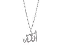 SDFXCDR mens necklace Fashion Amulet Men Ladies Classic Lucky Allah Pendant Necklace Islamic Muslim Charm Necklace Luxury Jewelry teachers gifts