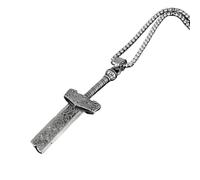 SDFXCDR mens necklace Fashion Broken Sword Personality Domineering Pure Hand-made Men's Necklace Pendant Birthday Gift teachers gifts