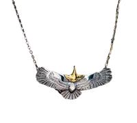 SDFXCDR mens necklace Fashion Domineering Flying Eagle Pendant Animal Necklace for Men Punk Hip Hop Rock Style Jewelry Gift teachers gifts
