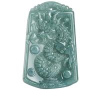 SDFXCDR Men's necklace for women Natural A Jade Blue Water Tyrant Dragon King Pendant Men Zodiac Dragon Necklace Luxury Versatile Ethnic Accessories Fine Jewelry