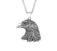 SDFXCDR mens necklace Gothic Vintage Eagle Head Pendant Necklaces For Men Women Fashion Punk Flag Statue of Liberty Jewelry Gifts teachers gifts