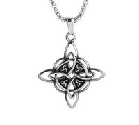 SDFXCDR mens necklace Irish Celtic Trinity Knot Necklace Pendant Men Women Protection Amulet Jewelry Gift teachers gifts