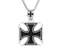 SDFXCDR mens necklace Men 's Cool Fine Enamel Crusader Templar Cross Pendant Necklace with 24" Chain teachers gifts