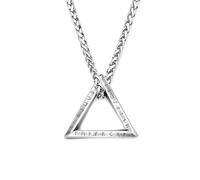 SDFXCDR mens necklace New Vintage Mobius Triangle Charm Pendant Necklaces For Men Women Twisted Viking Runes Necklace Amulet Jewelry teachers gifts