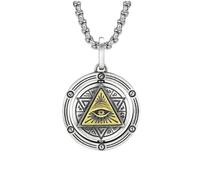SDFXCDR mens necklace Retro Ancient Egyptian Eye of Gods Horus Necklace Triangle Eye Pendant Jewelry Men's and Women's Amulet Jewelry teachers gifts