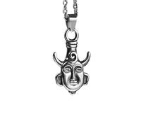 SDFXCDR mens necklace Retro Face Pendant Necklace Dean The bull-headed mask Talisman Movie Jewelry For Man Gift teachers gifts