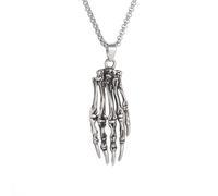 SDFXCDR mens necklace Retro Gothic Skull Ghost Claw Pendant Necklace Men's Personalized Motorcycle Punk Hip Hop Rock Riding Party Jewelry teachers gifts
