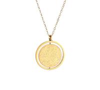 SDFXCDR mens necklace Rotatable Muslim Islamic Sutra Pendant Necklace Women's Fashion Amulet Jewelry teachers gifts