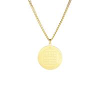 SDFXCDR men's necklace，Saturn Key of Solomon Neckalace Pentacle Statement Pendant Necklaces Retro Occult Amulet Jewelry for Men