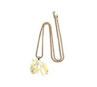 SDFXCDR mens necklace Simple Horse Head Pendant Animal Horse Necklace Men and Women Hip-Hop Rock Trend Jewelry Accessories teachers gifts