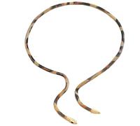 SDFXCDR men's necklace，Snake Creative Jewelry Personalized Hot Iron Flexible Twisted Jewelry Bendable Snake Head Pendants Girl Women's Necklace