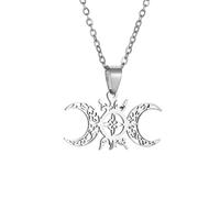 SDFXCDR mens necklace Sun and Moon Celtic Knot Witchcraft Pendant Necklace Retro Fashion Lucky Trendy Jewelry for Men teachers gifts