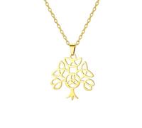 SDFXCDR men's necklace，Triquetra Tree of Life Necklace Celtics Trinity Knot Good Luck Nordic Protection Talisman Jewelry