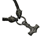 SDFXCDR mens necklace Vintage Double Wolf Head Quake Pendant Men's Necklace Hip Hop Rock Party Jewelry teachers gifts