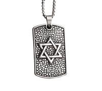 SDFXCDR mens necklace Vintage Solomon Star of David Pendant Men's Hexagram Star of David Shield Jewelry Kosher Necklace teachers gifts