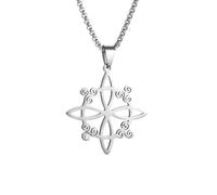 SDFXCDR men's necklace，Witches Celtic Knot Triskele Triskelion Necklace for Men's Witchcraft Paranormal Protection Symbol Jewelry