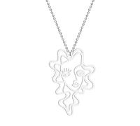 SDFXCDR Men's necklace women Abstract Picasso Face Pendant Necklace For Women Girls Boho Jewelry Human Facial Necklaces
