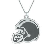 SDFXCDR Men's necklace women American Football Helmet Pendant Necklace Making Rugby Ball Sports Jewelry Handcrafted Men Chain Necklace