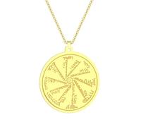 SDFXCDR Men's necklace women Ancient Pendant Necklace For Men Vintage Amulet Magical Jewish Jewelry Solomon Necklaces