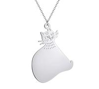 SDFXCDR Men's necklace women Cute Animal Siamese Cat Pendant Necklace For Women Jewelry Lovely Cartoon Necklace