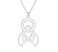 SDFXCDR Men's necklace women Egypt Zodiac God Men Necklace The Sun God Egyptian Jewelry Atum Or Re Necklace Gift