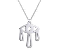 SDFXCDR Men's necklace women Evil Eye Pendant Necklace For Women Lucky Turkish Demon Eye Charm Necklaces Jewerly