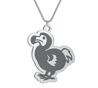 SDFXCDR Men's necklace women Extinct Dodo Bird Rubber Necklaces For Women Pendant Neck Chain Trendy Wedding Bridesmaid Jewelry Gift