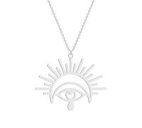 SDFXCDR Men's necklace women Hollow Eye Of Horus Pendant Necklace For Women Egyptian Mythology Jewelry Moms Gift