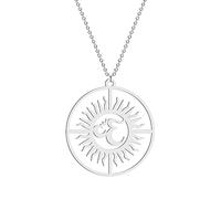 SDFXCDR Men's necklace women India Tamil Om Symbol with Trident Pendant Necklace Om Shiva Symbol Yoga Vintage Talisman Jewelry