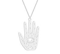 SDFXCDR Men's necklace women Janeiro Third Eye Jewelry, Hand Evil Eye Jewelry Pendant, Palmistry Jewelry Necklace Pendant Wholesale