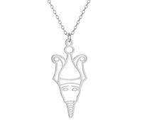 SDFXCDR Men's necklace women Judge Of The Dead Osiris Pendant Necklace Men Women Egypt Jewelry Zodiac God Necklace