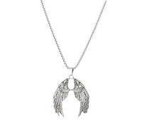 SDFXCDR Men's necklace women New Street Hip Hop Necklace from Europe and America, Male and Female Personality Angel Wings Pendant Accessories, Neck Pendant