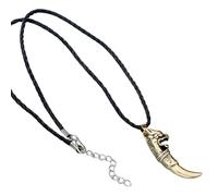 SDFXCDR Men's necklace women Punk Men Wolf Tooth Spike Pendant Necklaces Men Personality Male Wolf Head Necklace Jewelry for Friends Gift