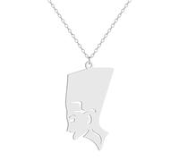 SDFXCDR Men's necklace women Queen Nefertiti Pendant African Necklace Goddess Necklace Egyptian Jewelry