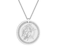 SDFXCDR Men's necklace women Roman Goddess Of Luck Pendant Necklace For Women Ancient Greek Jewelry Fortuna Tyche Amulet Necklace