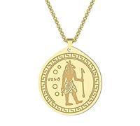 SDFXCDR Men's necklace women Set God Pendant Necklace Egyptian Religion Amulet Chain Choker Necklaces Statement Pendant Jewelry Gift