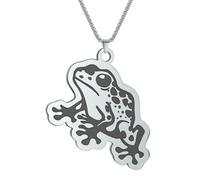 SDFXCDR Men's necklace women Spotted Poison Dart Frog Pendant Necklace Women Men Jewelry Animal Fashion Necklace Party Gift