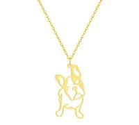 SDFXCDR men's necklaces 2020 New French Bulldog Necklaces For Girls Cute Origami Puppy Dog Necklace Animal Pet Lovers thankyou teacher gifts
