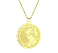 SDFXCDR men's necklaces Alexander the Great Handmade Pendant Ancient Greek Coin Necklace Ancient Greek Tetradrachmon Pendant Jewelry thankyou teacher gifts