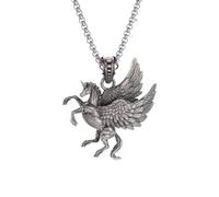 SDFXCDR men's necklaces Ancient Greek Mythology God of War Pegasus Unicorn Necklace Animal Horse Pendant Suitable for Men and Women Retro Punk Jewelry thankyou teacher gifts