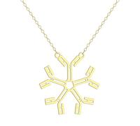 SDFXCDR men's necklaces Biology Antibody Pendant Necklace for Women Girls Hollow Vaccine Charm Neck Chain Biologe Jewelry Gift thankyou teacher gifts