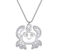 SDFXCDR men's necklaces Cartoon Crab Pendant Choker Pet Marine Organism Necklace for Women Jewelry Party Friend Gifts thankyou teacher gifts