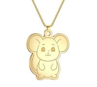 SDFXCDR men's necklaces Cartoon Cute Little Bear Pendant Choker Animal Necklace for Women Jewelry Party Friend Gifts thankyou teacher gifts