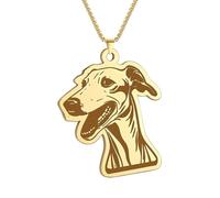 SDFXCDR men's necklaces Cartoon Greyhound Necklace Pendant Unique Jewelry Animal Charm Birthday Party Gift thankyou teacher gifts