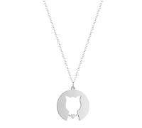 SDFXCDR men's necklaces Cat Necklace For Girl Lover's Gold And Silver Plated Cat Pendant Necklace Engagement Pet Jewelry thankyou teacher gifts