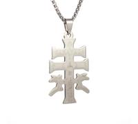 SDFXCDR men's necklaces Chic Catholic Crucifix Orthodox Russia Cross Pendant with Cherub Angel Best Christian Necklaces for Men thankyou teacher gifts