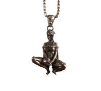 SDFXCDR men's necklaces Chic Unique Design Bundle Squat Horse Stance Short Hair Goddess Pendant Necklace for Men Women Daily Wear Delicate Jewelry thankyou teacher gifts
