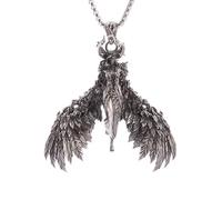 SDFXCDR men's necklaces Classic Design Greek Mythology Horns Female Angel Pendant for Men Women Dark Angel Necklace Birthday Gift thankyou teacher gifts